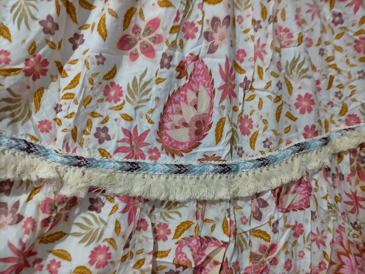 Palace Midi Dress Flower Fields Print by Jaase Kenzie Tenzie