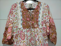 Palace Midi Dress Flower Fields Print by Jaase Kenzie Tenzie