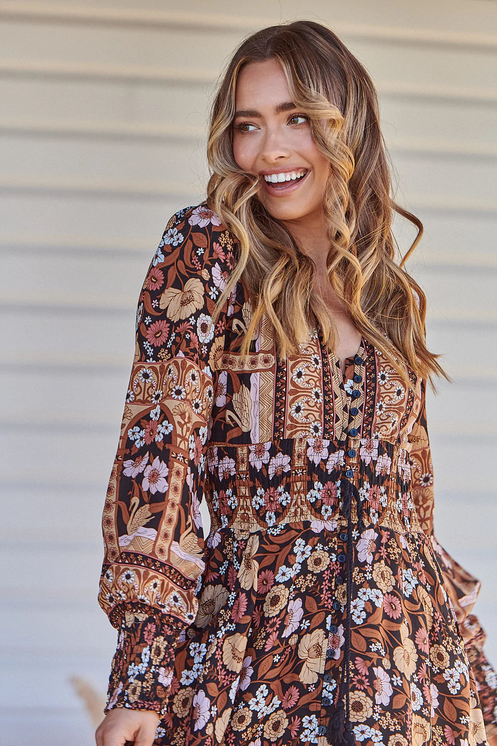 Sabrina Maxi Dress in Hennie Print by Jaase Kenzie Tenzie