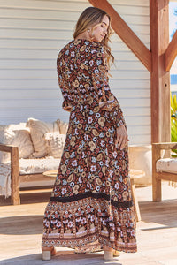 Sabrina Maxi Dress in Hennie Print by Jaase Kenzie Tenzie