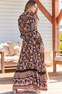 Sabrina Maxi Dress in Hennie Print by Jaase Kenzie Tenzie