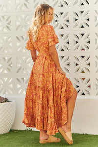 Lenni Maxi Dress Day Dream Sun Print by Jaase Kenzie Tenzie