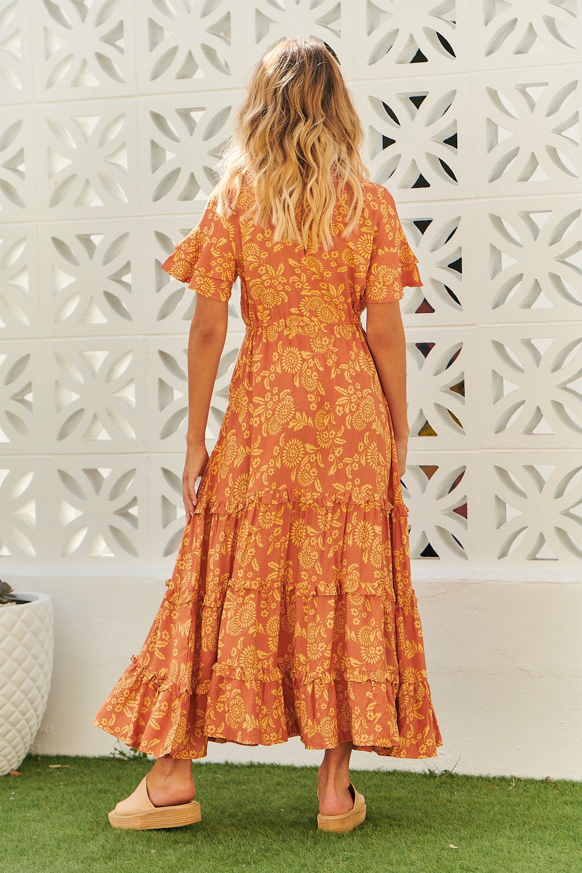 Lenni Maxi Dress Day Dream Sun Print by Jaase Kenzie Tenzie