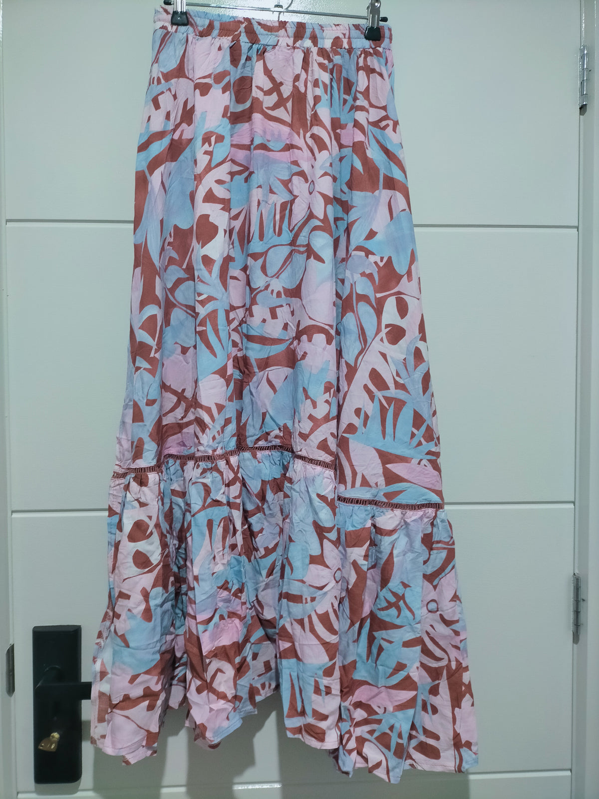 Daphne Maxi Skirt in Neapolitan print by Jaase Kenzie Tenzie