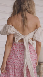 Shayla Maxi Skirt Rose Blossom print