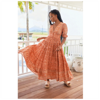 Annabel Maxi Dress Ezrah Print by Jaase