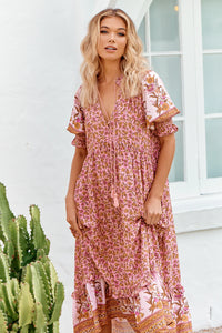 Kora Midi Dress Nisha Print by Jaase Kenzie Tenzie