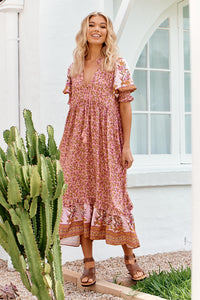 Kora Midi Dress Nisha Print by Jaase Kenzie Tenzie